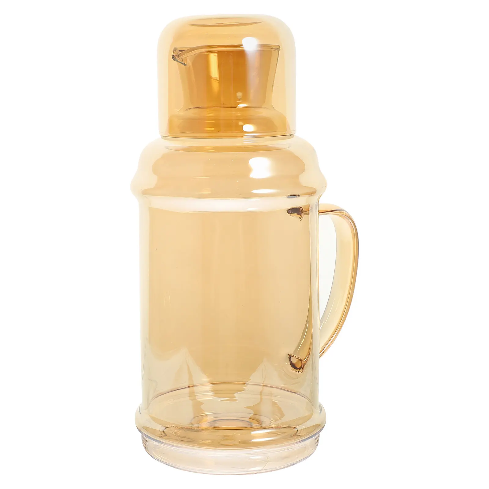 

Retro Style Glass Water Pitcher Cold Water Kettle for Iced Tea Lemonade Juice Storage Heat Resistant Household Office Bedroom