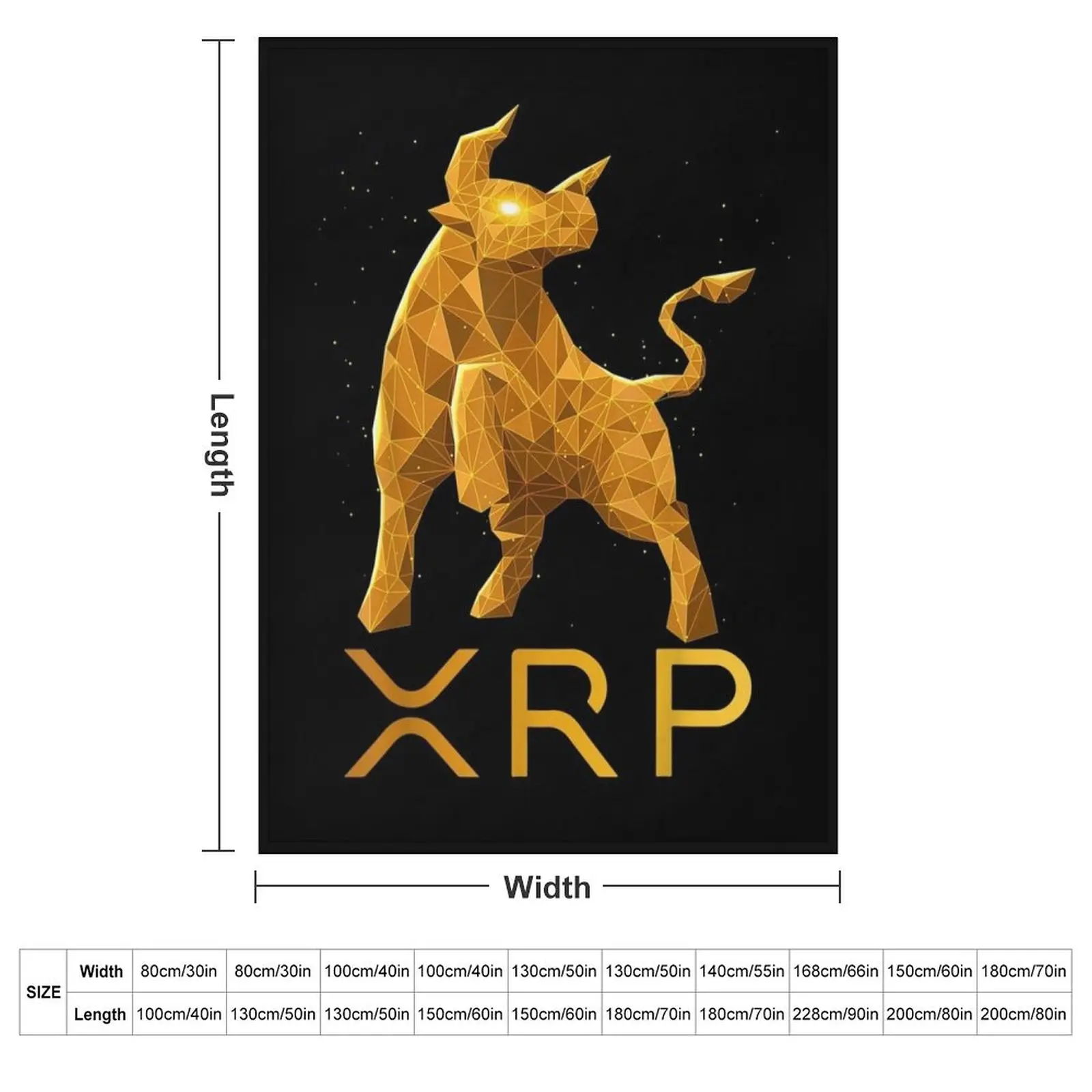 XRP cryptocurrency - XRP Throw Blanket couch cozy soft plush fuzzy picnic outdoor blanket