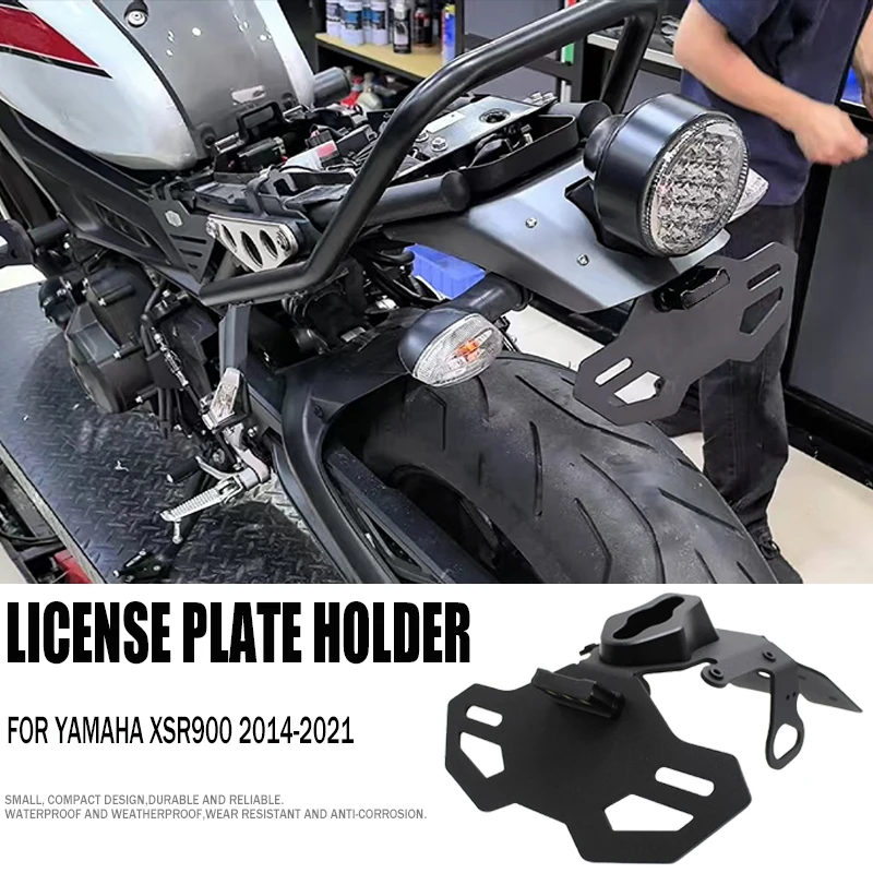 

Motorcycle Accessories License Plate Holder Tail Tidy Mount Bracket Rear Fender Eliminator For Yamaha XSR900 XSR 900 2015-2021