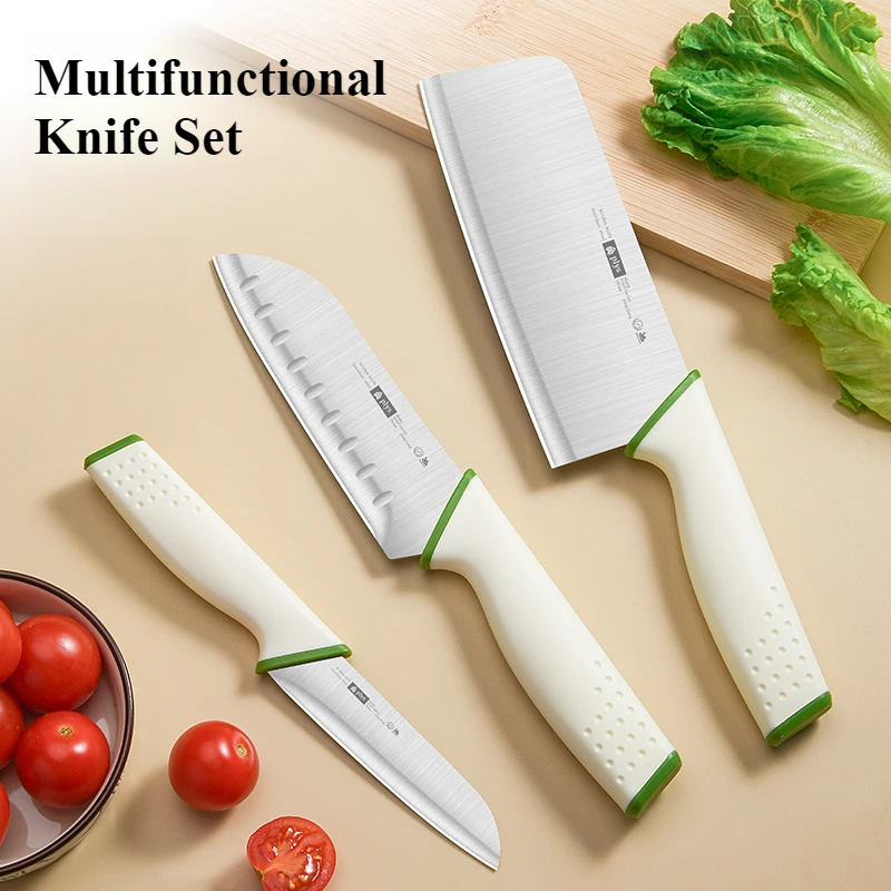 Stainless Steel Kitchen Knife, 3PCS Fruit Knife with Ergonomic Handle, Utility Knife for Home Kitchen