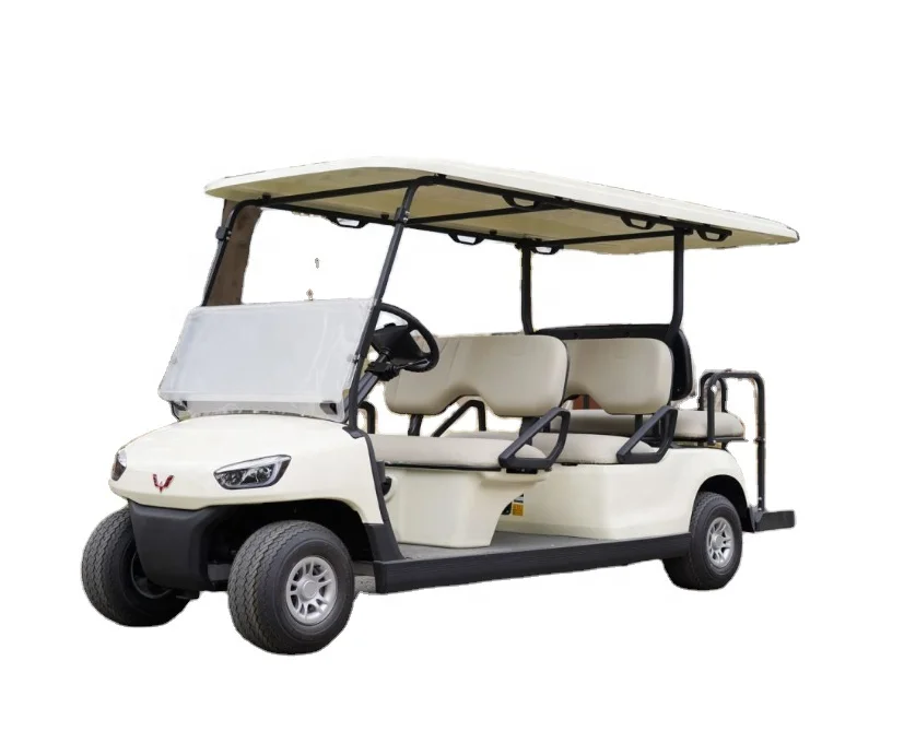 WULING mini golf cart electric carts utility buggy golf scooter with CE certiticate and great price 4 4+2 seats