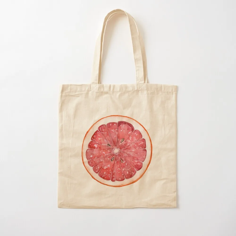 Grapefruit watercolor Tote Bag custom tote bag large size bags ecological bags