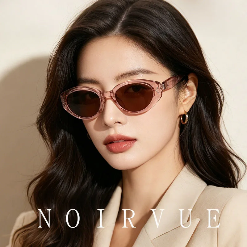 

NOIRVUE Fashion Folding Cat-Eye Sunglasses for Women Men UV Protection Outdoor Portable Sun Glasses UV400 Polarized