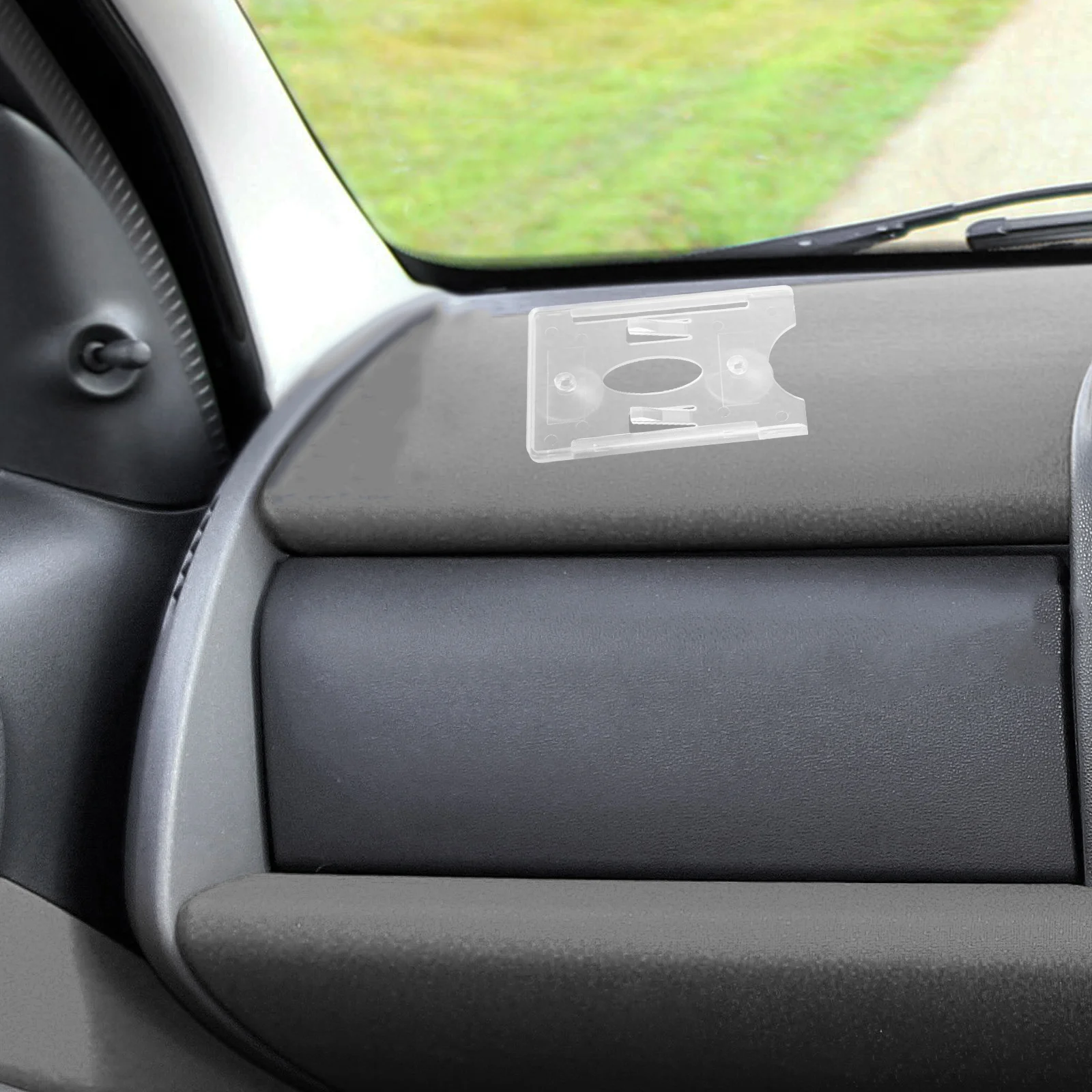 

4pcs Suction Card Parking Permit Holder For Car Windshield Holder Sturdy Plastic for Car Windshield Parking Permit Clear Auto