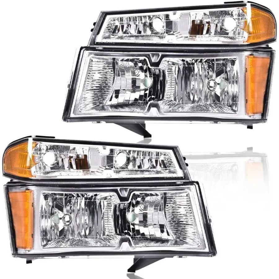

Headlights Compatible w/ Chevy Colorado 2004-2012/2004-2012 GMC/Canyon 2006 Isuzu i280 i350/2007-2008 Isuzu i290 i370 Clear lens