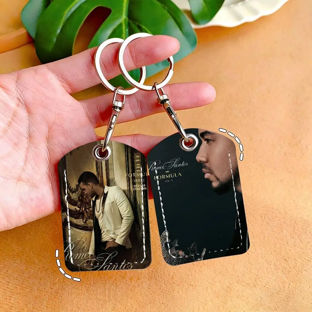 Singer Romeo Santos Card Holder Keychain Key Ring Door Lock Access Protective Case For Security Gift
