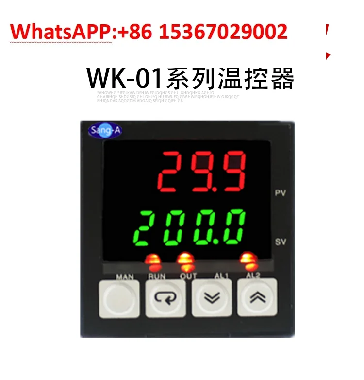 

WK-01BQ2A Intelligent Digital Display Thermostat SSR Voltage Output LCD Temperature Controller 48 * 48 Power Supply 220V