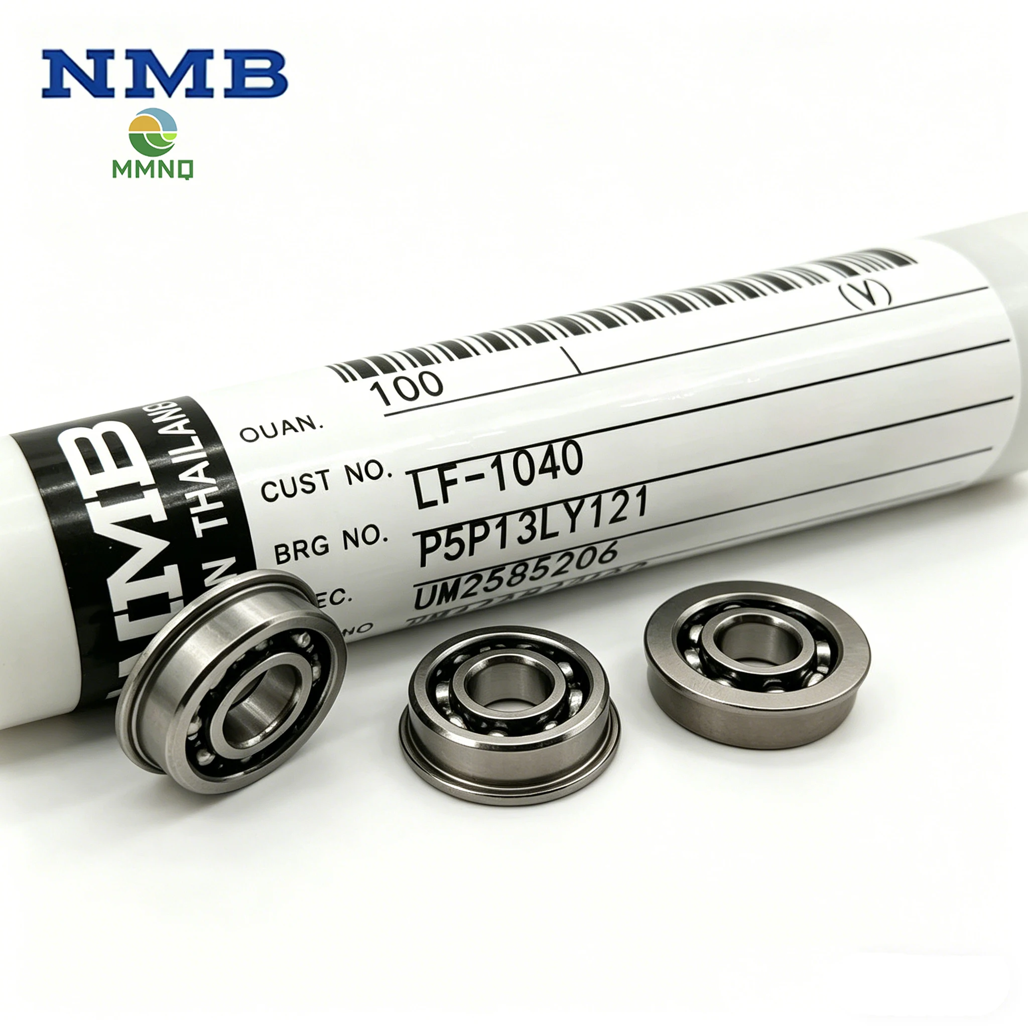 NMB LF-1040 Micro Precision Bearing 4x10x3mm MF104 Open Flange High Speed Miniature Rolling Bearing