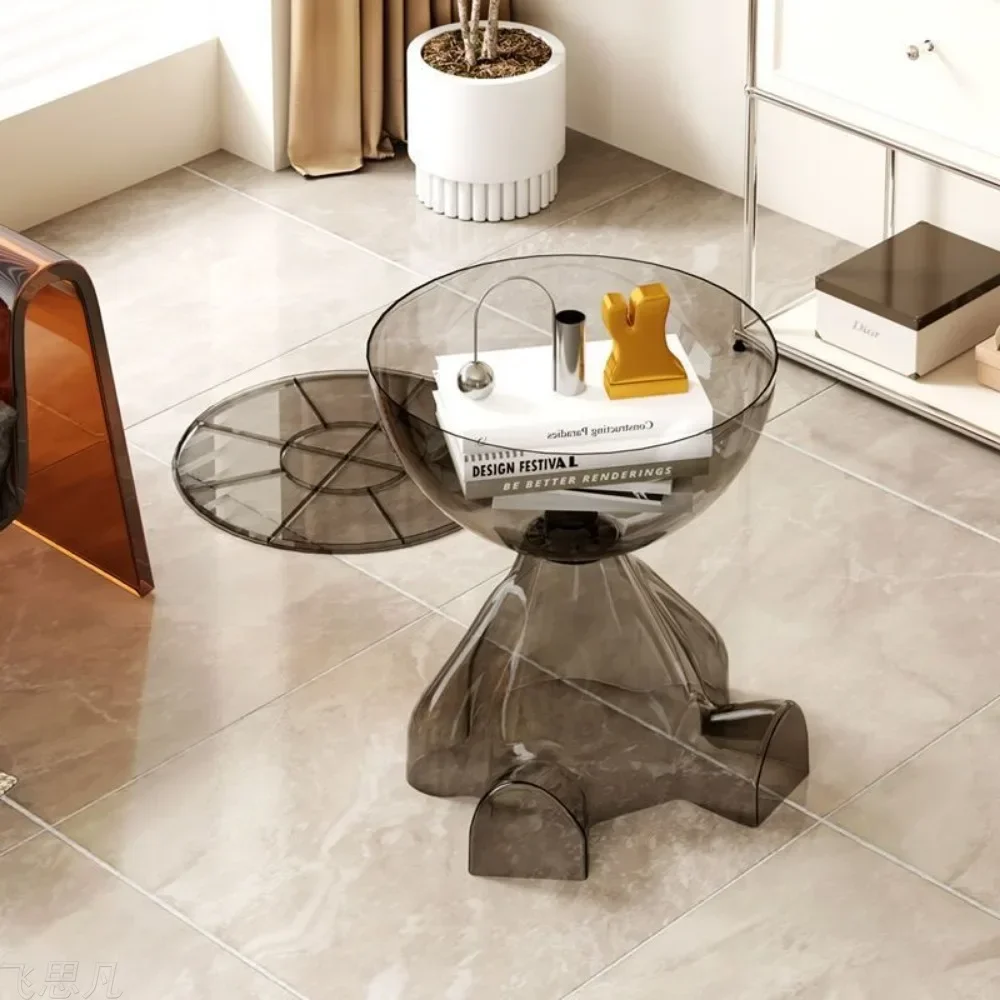 

Movable Coffee Side Table Minimalist Sofa Small Living Room Small Spaces Bedroom Creative Tea Table Innovative Tatami End Table