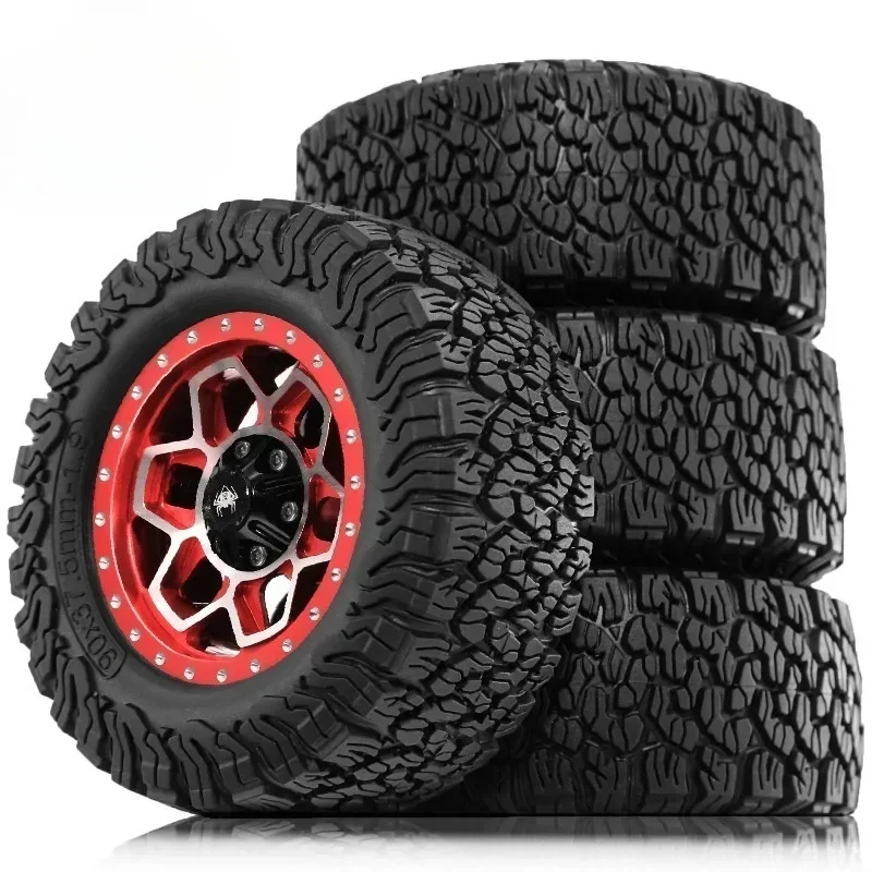 4Pcs 90mm 1/12 Crawler Tire 12mm Wheel Hex for RC Crawler Car D90 D91 D96 MN98 MN99S MN86 MN86S G500