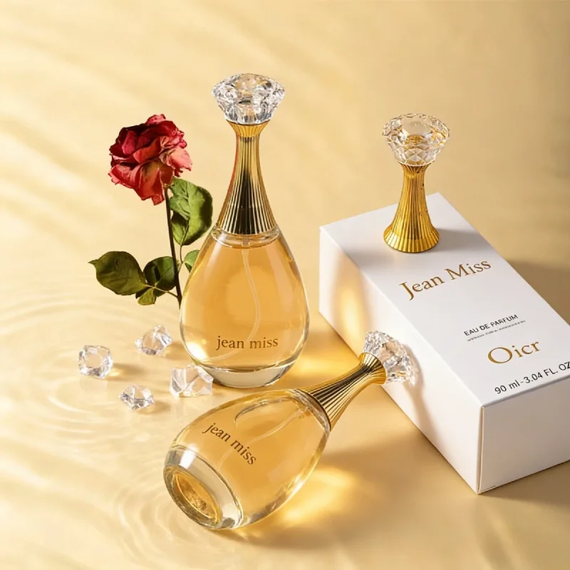 Perfume de Alta Gama de 90 ml para Mujer y Hombre, Fragancia Floral y Afrutada Natural, Spray Corporal Ligero y Glamuroso para Citas Nocturnas