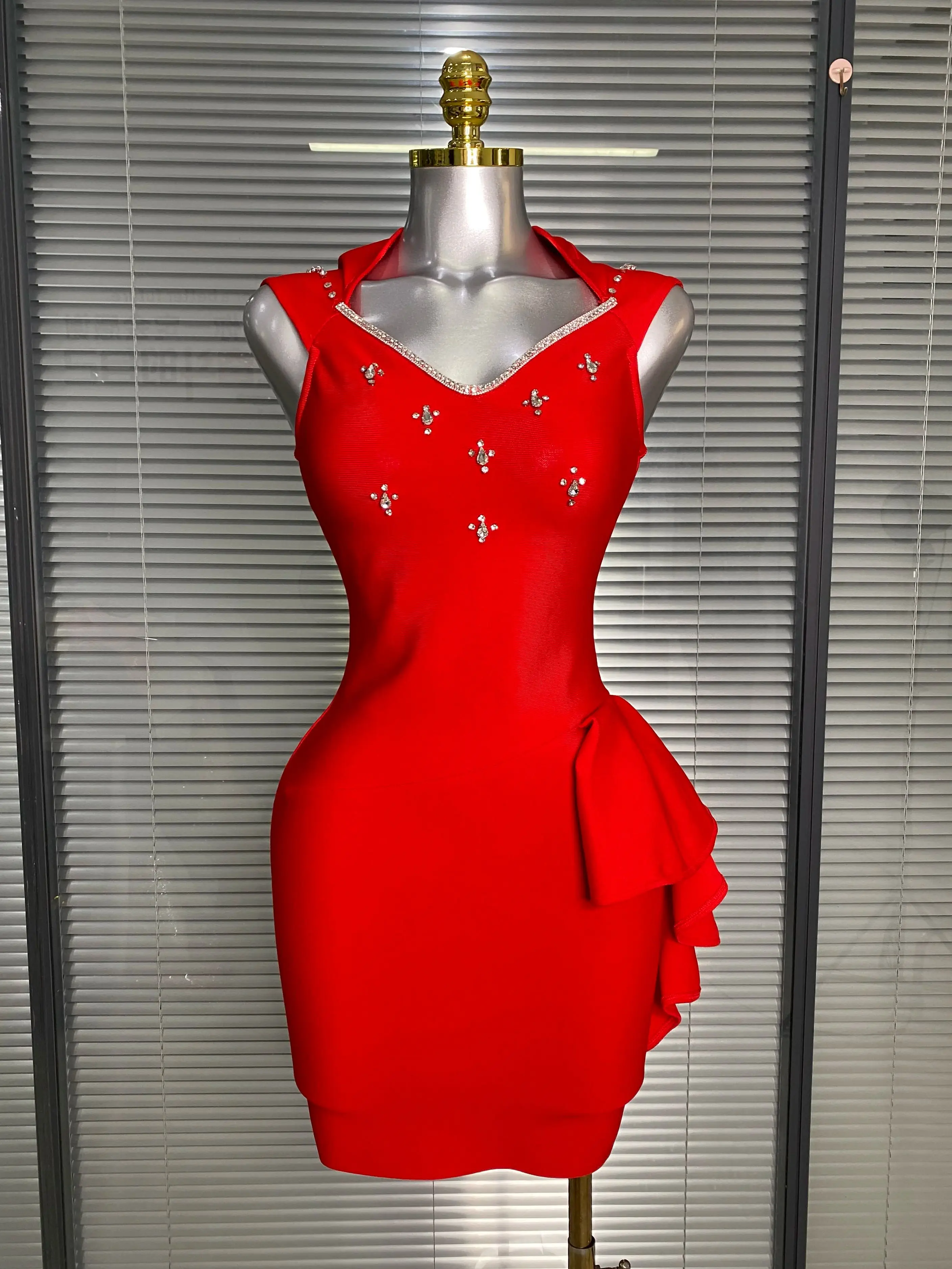 

Роскошное блестящее платье макси с камнями для женщин, облегающее, однотонное, для вечеринок, дней рождения, выпускных, нарядное платье-бандаж, Vestido