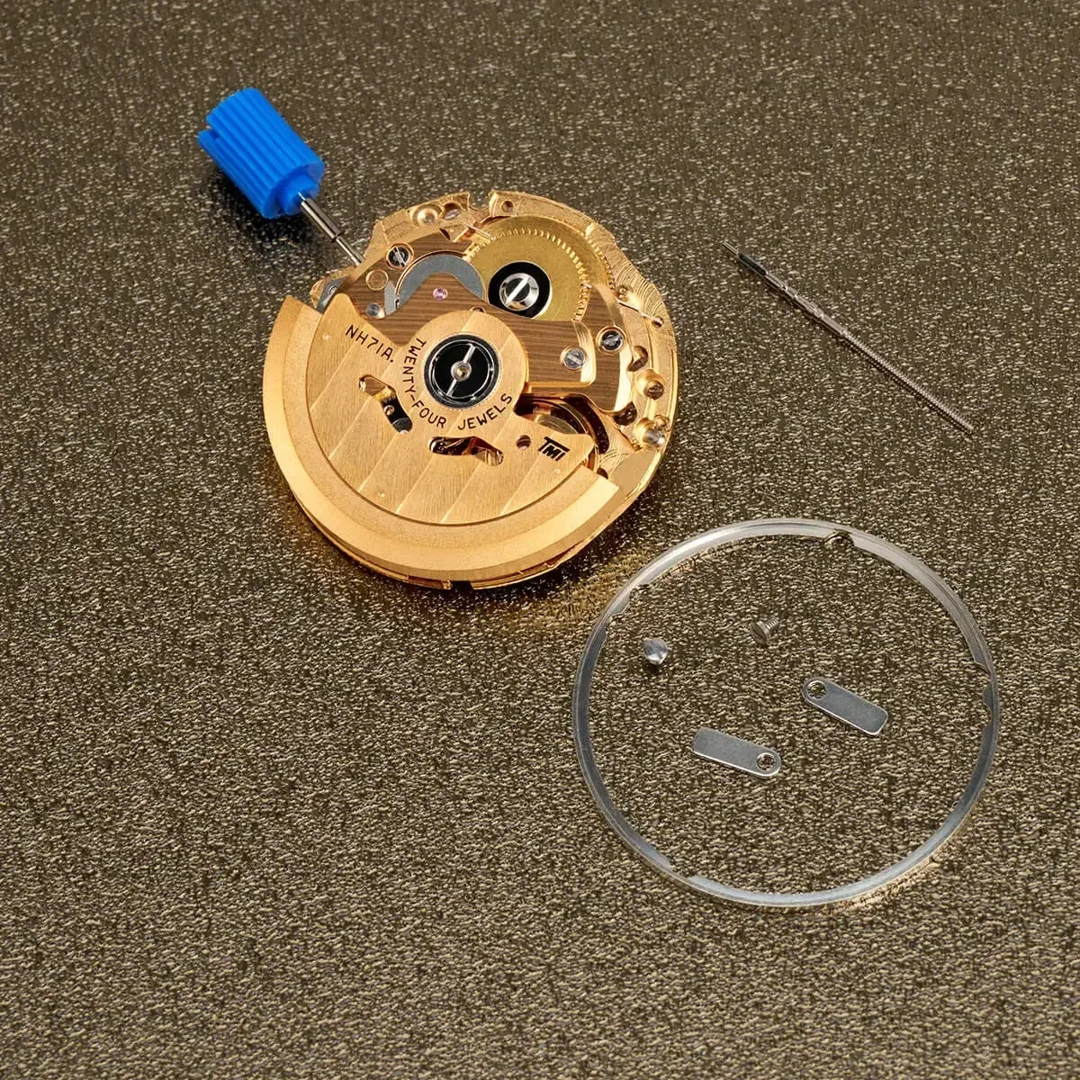 NFGenuine Gold NH71 NH71A Automatic Mechanical Movement NH71 Mechanism Modification Parts Japan 24 Jewels High Accuracy Skeleton