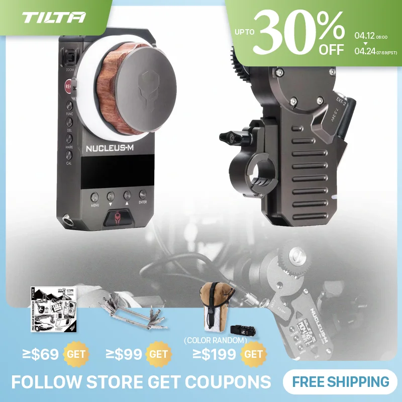 

TILTA Nucleus-M Wireless Follow Focus Lens System Control Kit I для DSLR-камеры Gimbal DJI Ronin RS3 WLC-T03-K1