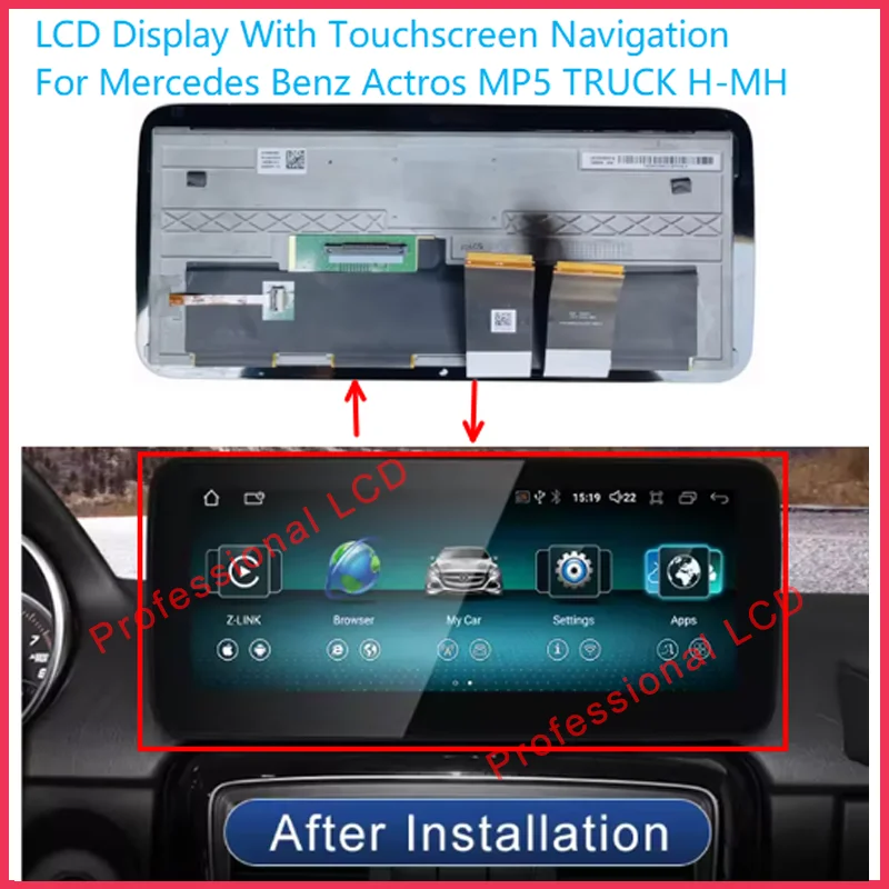 

Original 10.25 Inch LCD Display With Touch screen For Mercedes Benz Actros MP5 Truck H-mh Car Radio Navigation LCD Monitor