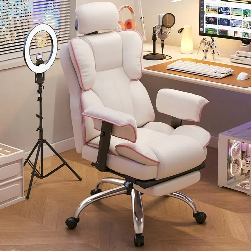 

Posture Correction Chair Gamer Ergonomic Relaxing Beauty Salon Chairs Stool With Wheels Office Desk Furniture Home Luxury Pc