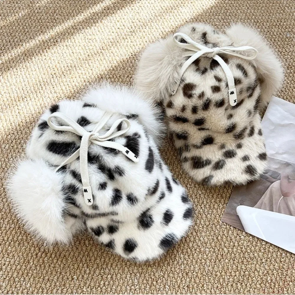 

Модные ретро шапки-бомберы, теплая утолщенная кепка-пилот, ветрозащитные шапки с леопардовым принтом, осенне-зимние женские головные уборы