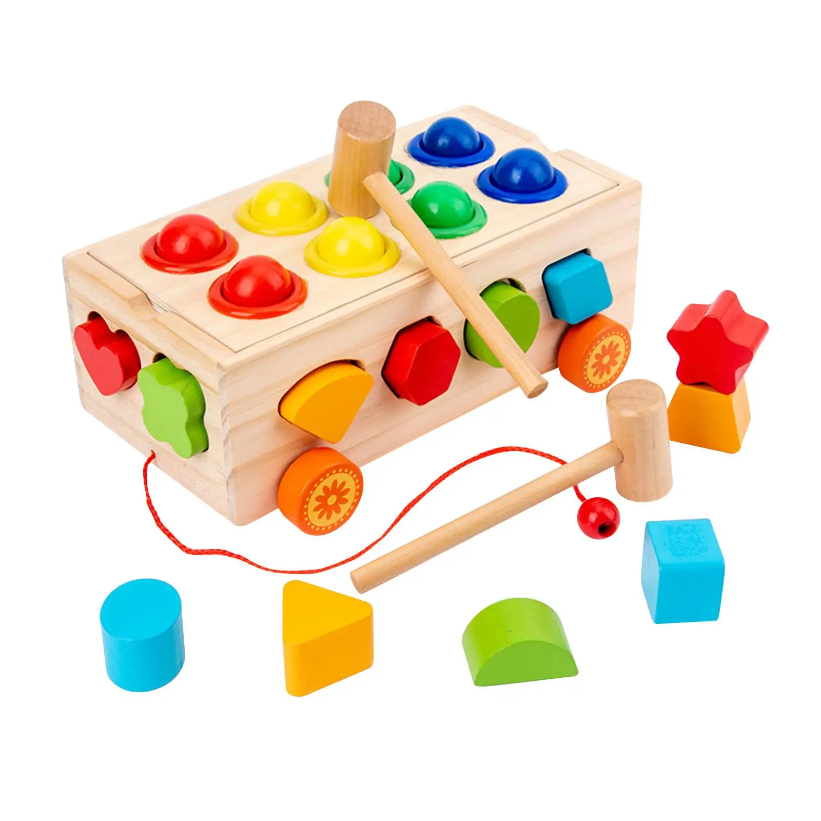 Kids Wooden Montessori Toys Sorting Building Set Nuts Bolts Board Fine Motor Skill Educational Learning Game for Toddlers Girls