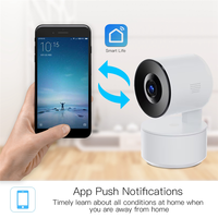 WiFi Tuya Smart Home Shaking Machine Motion Detection Night Vision Function 1080P Wireless Security Camera US Plug-ABPS