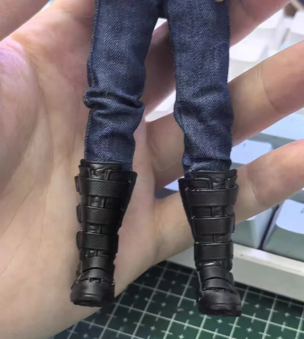 1/12 Scale Soldier Tactical Long Boots Model for 6'' Nota