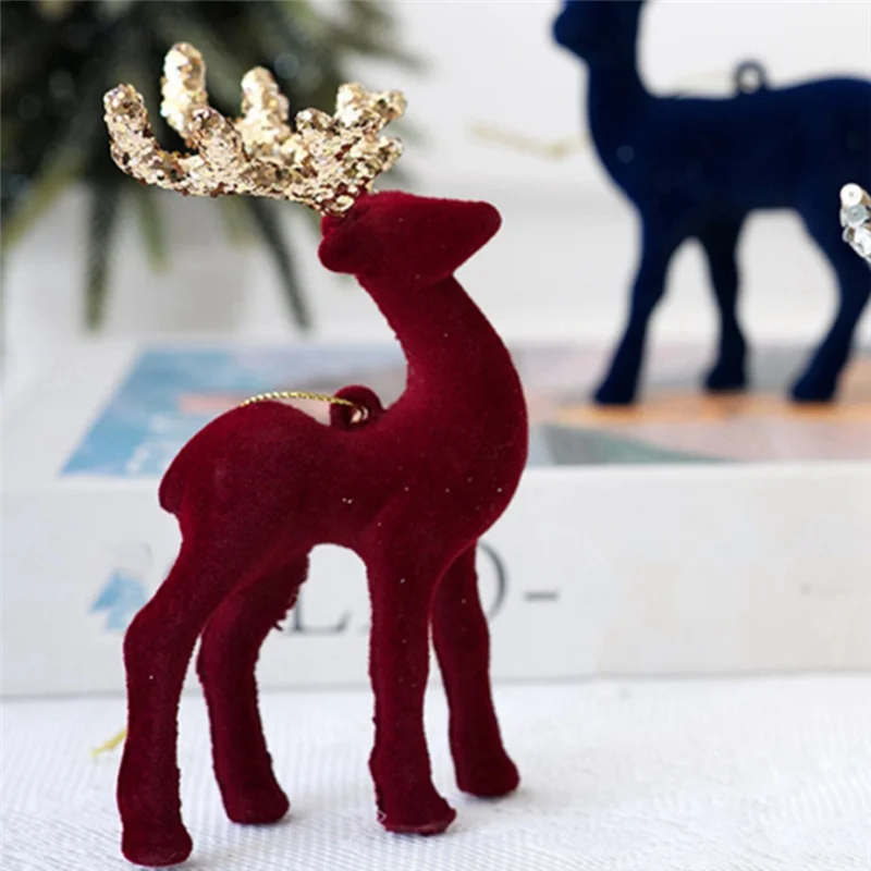 ABBN-pendentif de noël, ornements décoratifs en forme de cerf pour arbre de noël