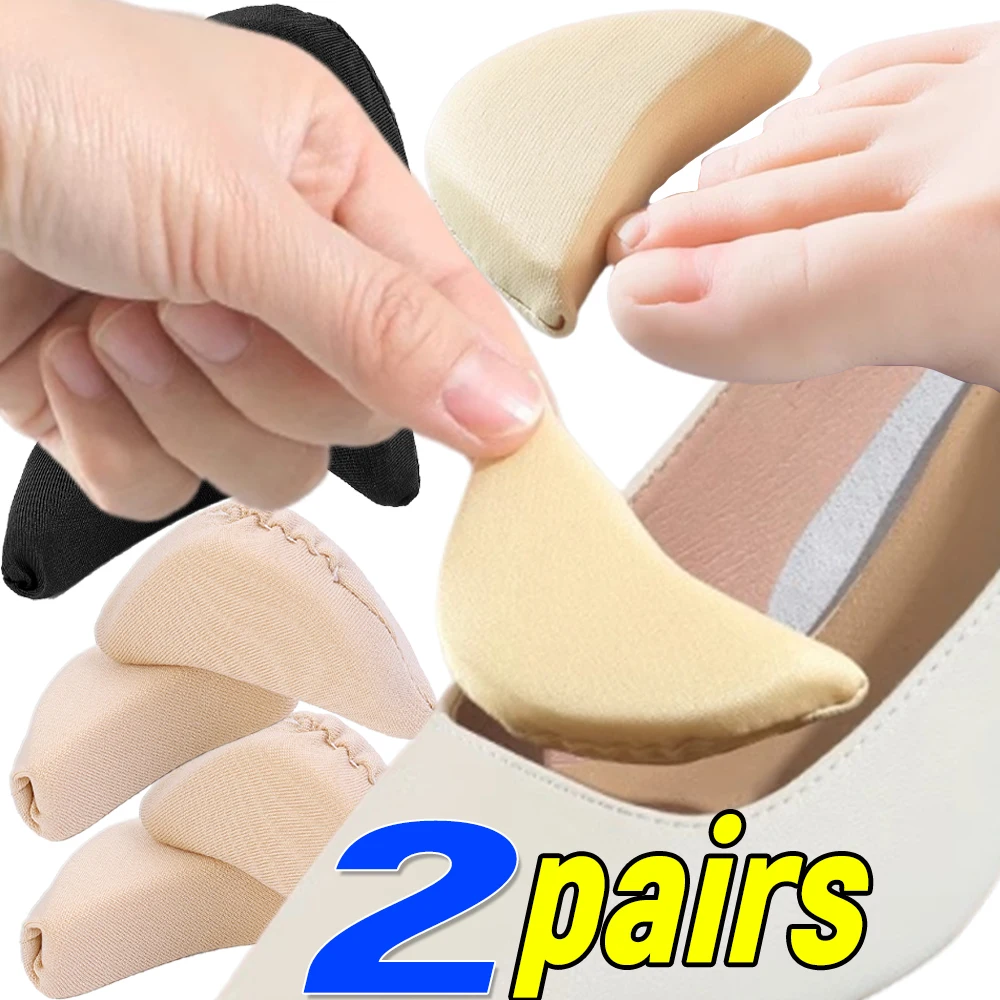 

1/2pair Sponge Forefoot Insert Pads Pain Relief High Heel Insoles Reduce Shoes Size Filler Protector Adjustment Shoe Accessories