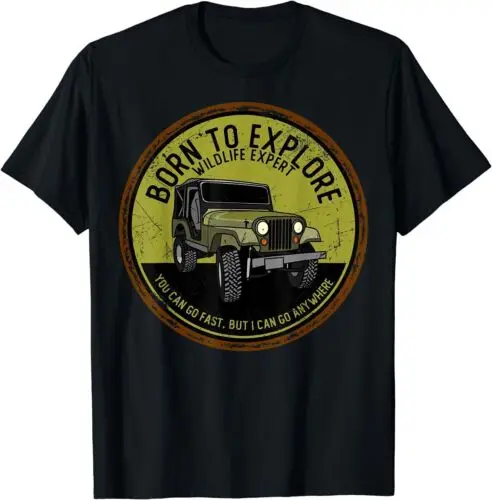 

Born Explore Wildfree Offroad Off Roading 4x4 Vintage T-Shirt