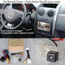 For Renault Duster / Dacia Duster Facelift 2014~2020 OEM Original Screen Compatible With Rear View Camera 24 Pins Adapter Cable