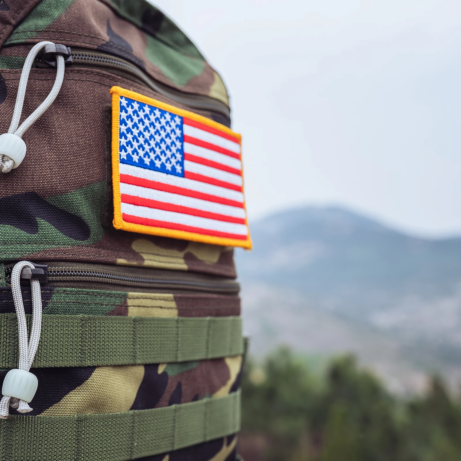 American Flag Embroidered Patches,Vest Size Tactical Military Morale Flag Patch,Hook and Loop