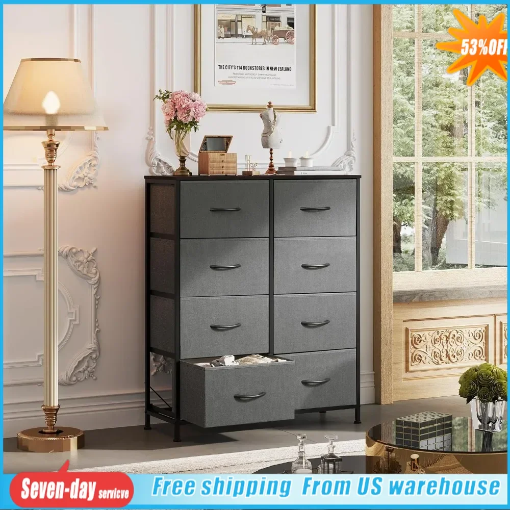 

Dressing Table Chest of Drawers for Closet Dressers for Bedroom Furniture Tall Dresser With 8 Drawers Hallway Living Room Home