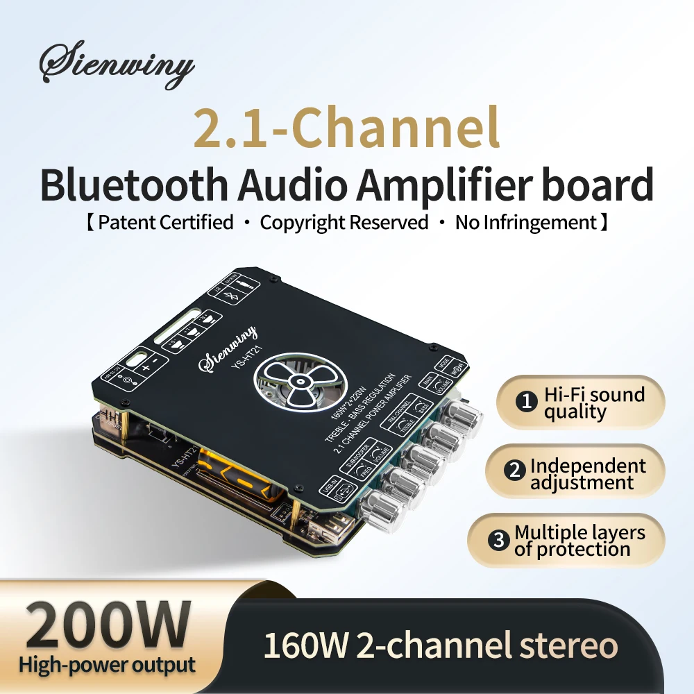 ys-ht21-apa320-bluetooth-51-オーディオアンプボード-21-チャンネル-160wx2-220w-サブウーファー-tws-ワイヤレス-hifi-ステレオパワーアンプ