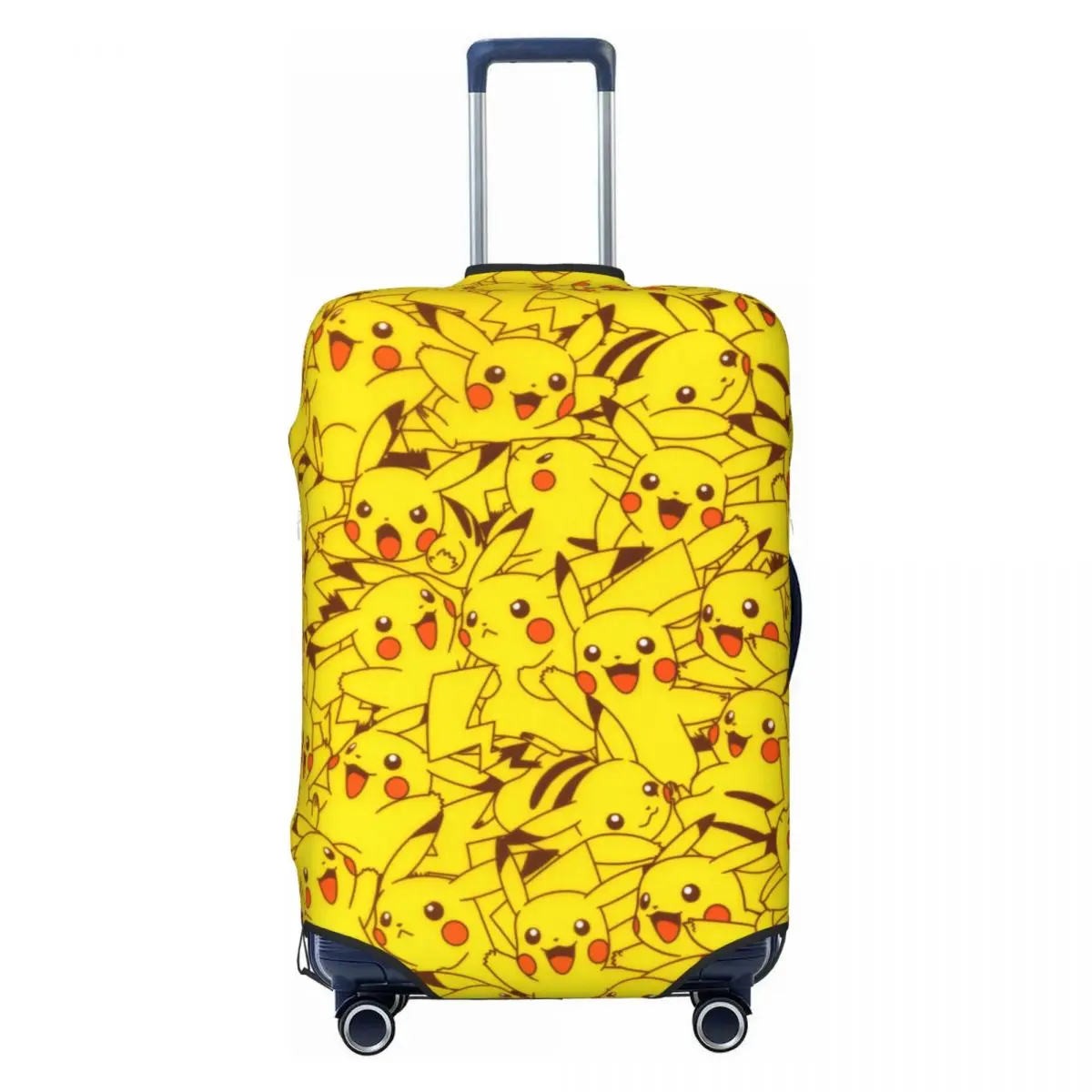 Custom Pokemon Pikachu Travel Luggage Cover Washable Suitcase Cover Protector Fit 18-32 Inch