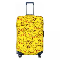 Funda de equipaje de viaje personalizada de Pokemon Pikachu, Protector de maleta lavable, apto para 18-32 pulgadas