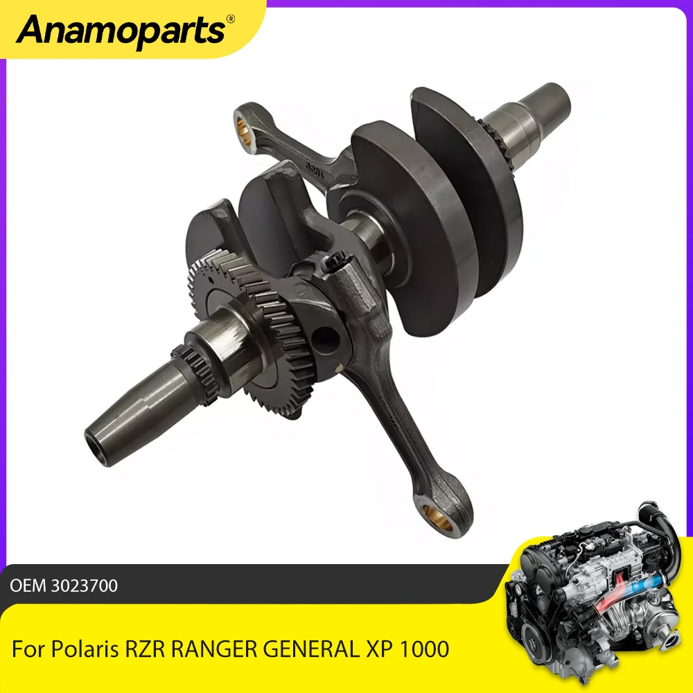 Motor Parts Crankshaft Assembly For Polaris RZR RANGER GENERAL XP 1000 3023700 2019-2025  Connecting Rod Shaft Bearing