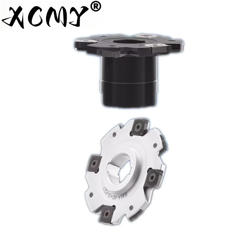SMP01 50 63 80 100 125 CNC three-edge milling cutters T-slot PT02 Indexable expendable face milling cutter cutter XSEQ1202 XSEQ