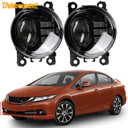 2 X LED Lens Fog Light 30W H11 Car Right + Left Fog Lamp Accessories For Honda Civic Si Sedan 2013 2014 2015 2016 2017