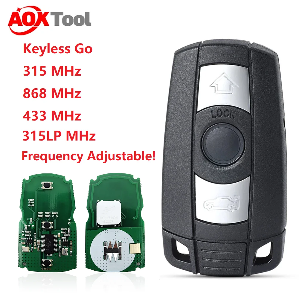 Smart Key 315/315LP/433/868MHz BMW remote BMW key KR55WK49147 5WK49127 5WK49124 for BMW CAS3 key Keyless Go