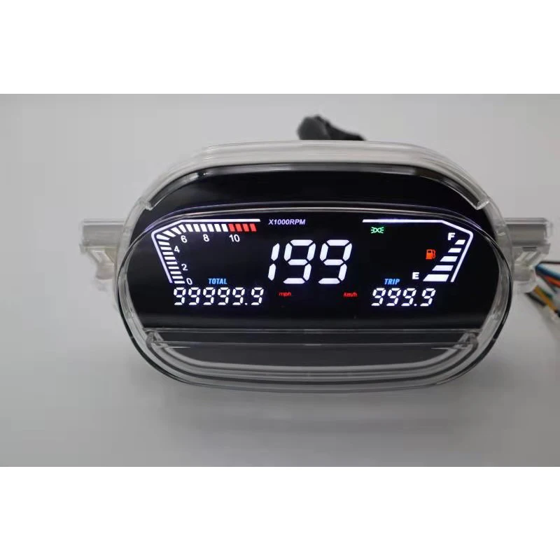 Y1255ZR Y125Z Motorcycle LED Odometer Speedometer RPM Digital Tachometer