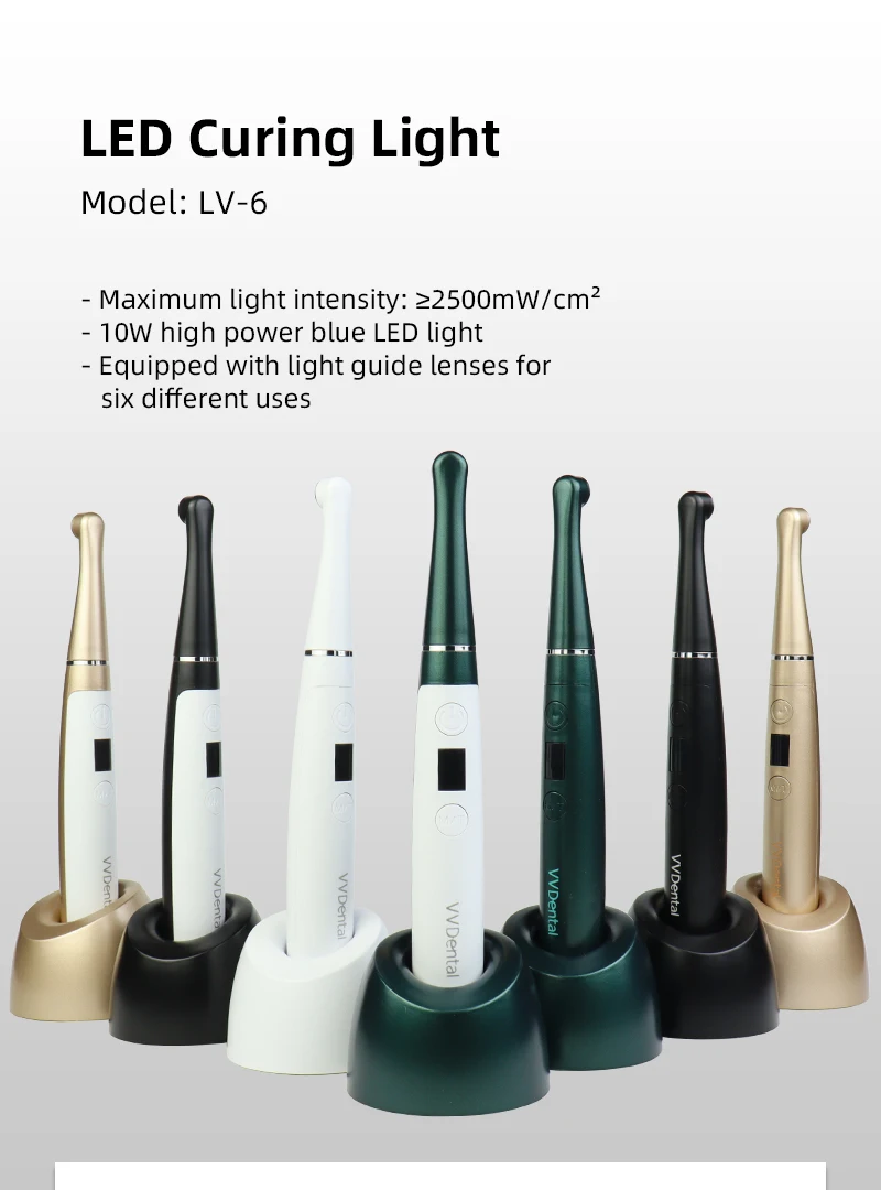 VV Dental LED-Aushärtungsgerät Kabellos 1 Sekunde Aushärtung Hochleistungs-Breitspektrum-Harzaushärtung Dental-Photopolymerisator Zahnarztwerkzeug – Detail 1