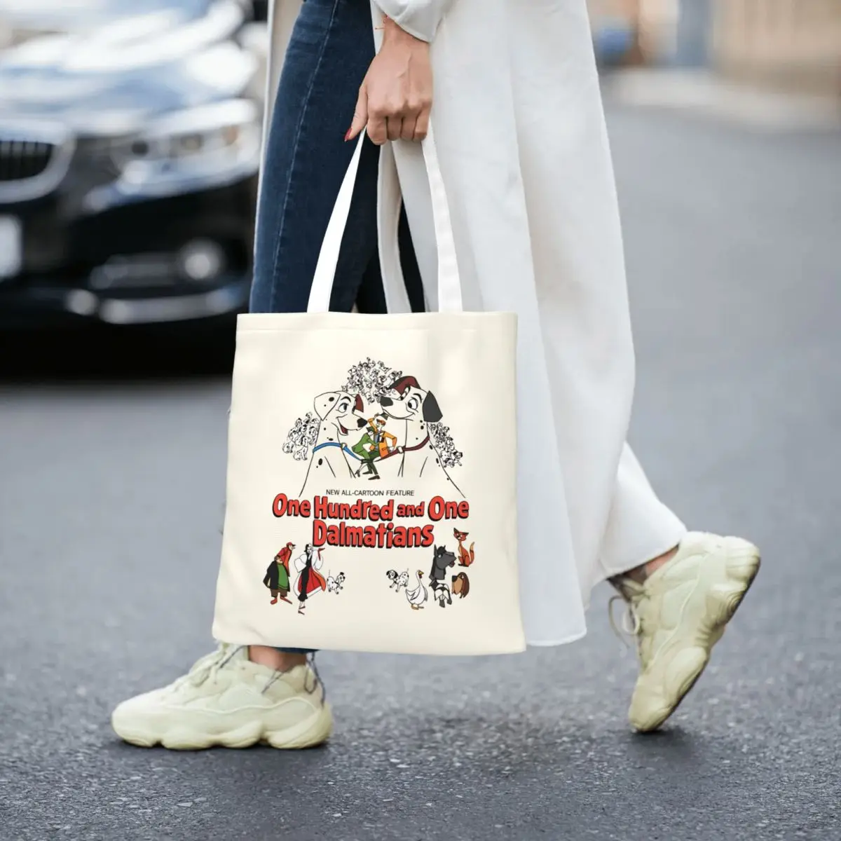 101 Dalmatians Shopper Bag Modern Handbags Polyester College Tote Bag Ladies Designer Shopping Bags