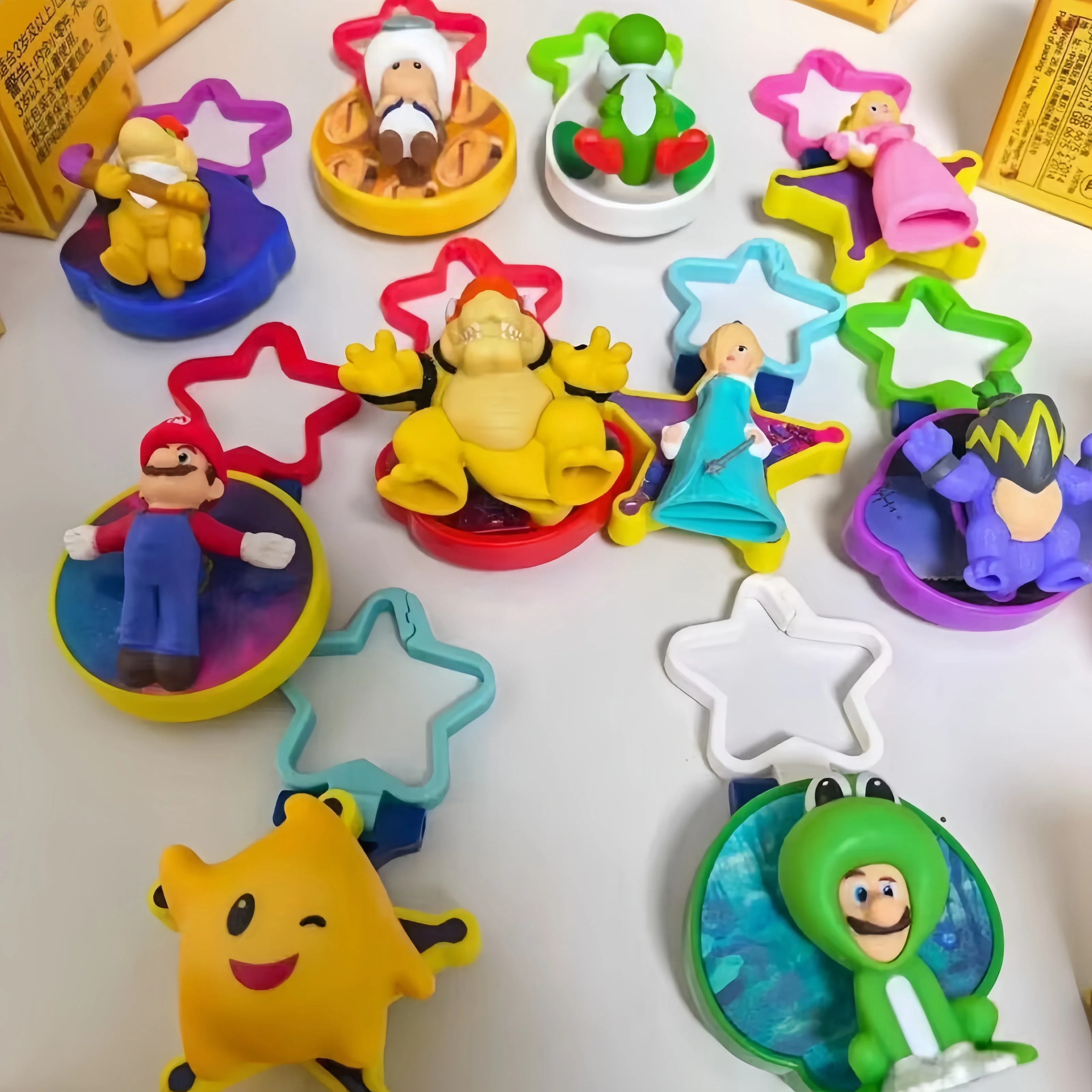 Figuras Coleccionables Originales de la Película Super Mario 2026, Luigi, Princesa Peach, Yoshi, Bowser, Toad, Colección, Decoraciones de Exhibición