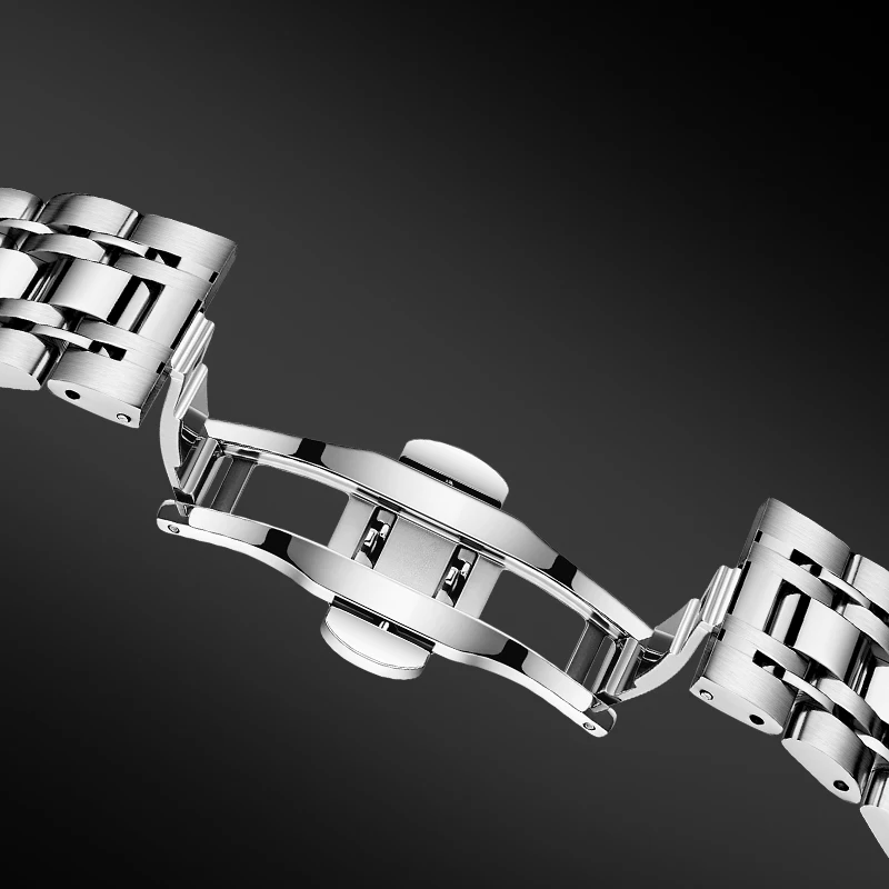 Reloj Automático Bexei para hombre luminoso de acero inoxidable 316L calendario mecánico zafiro reloj de lujo para hombre resistente al agua luminoso 9255