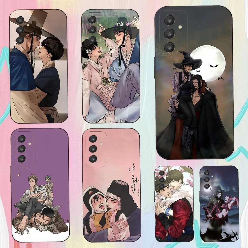 Painter Of The-N-Night Phone Case For Samsung Galaxy A52 A12 A51 S21 Edge S22ULTRA S23 S20LITE Plus Ultra Black Cover