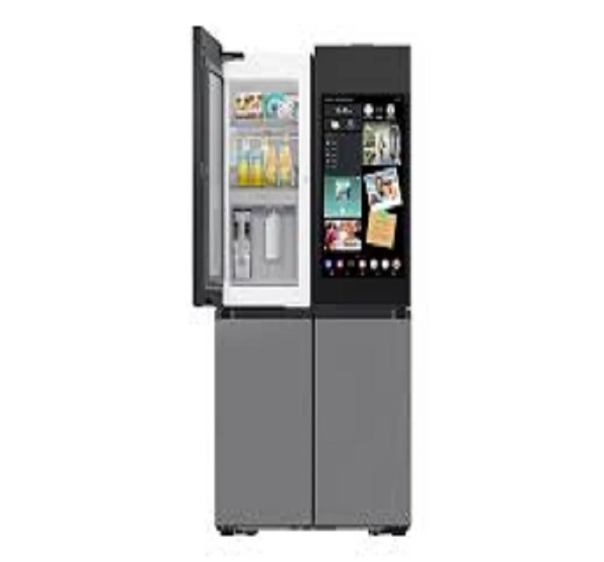 High Quality 29 Cu. Ft. Stainless 4-Door French Door Smart Refrigerator Touch Screen