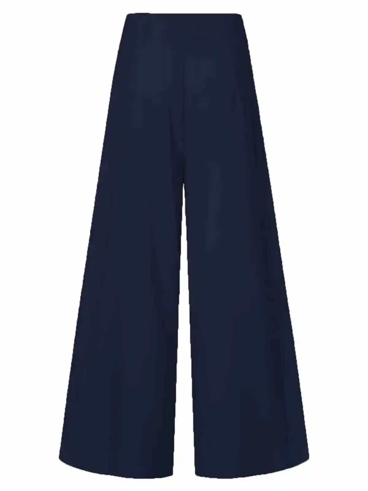 하이웨이스트 와이드 레그 얇은 캐주얼 팬츠 스트리트 슬레 스트레이트 컷 폴리에스터 섬유 무브랜드 심플 디자인 롱 팬츠