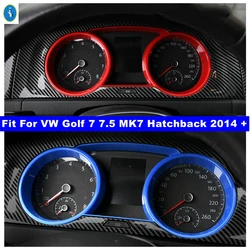 Dashboard Instrument Gauge Decoration Frame Cover Trim Fit For VW Golf 7 7.5 MK7 Hatchback 2014 - 2019 Red / Blue Accessories