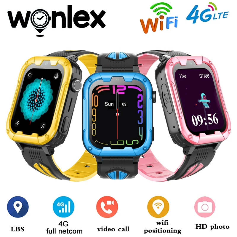 

Wonlex Smart Watch KT32 Android 8.1 Kids GPS Tracker Watch with Whatsapp Chat SOS Phone Call Video Call SmartWatch for Children