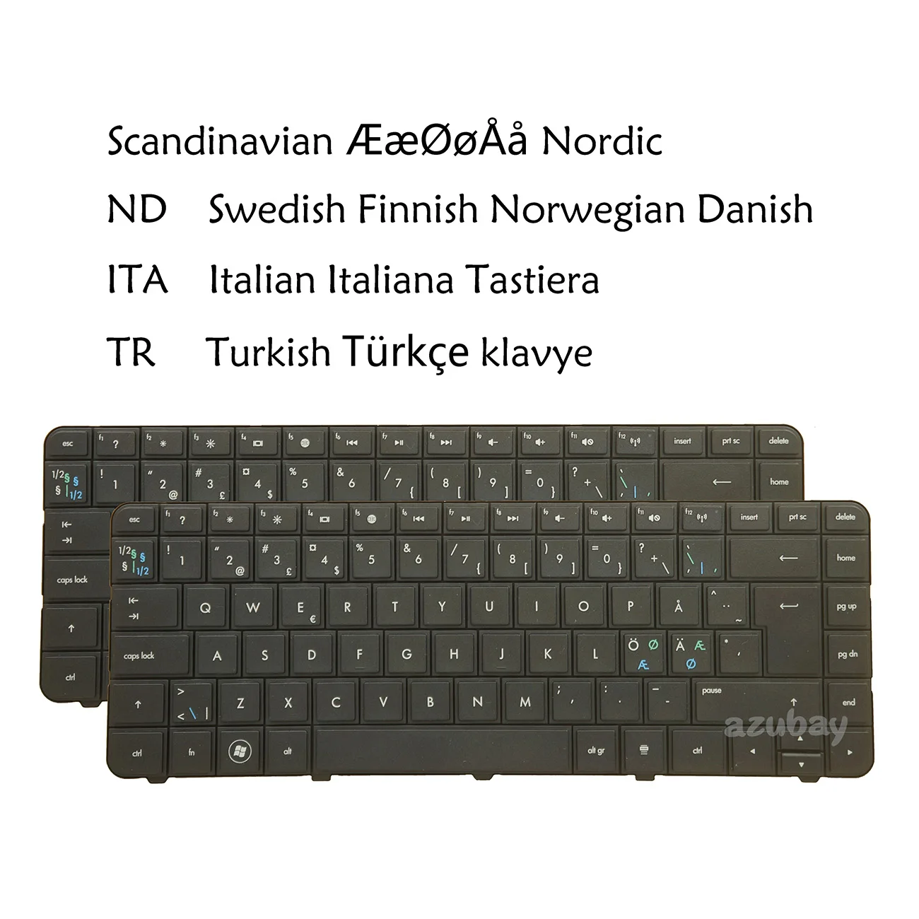 Turkish Italian Nordic Laptop Keyboard For HP Compaq 430 431 435 436 450 455 630 631 635 636 650 655 Pavilion G4-1000 G6-1000