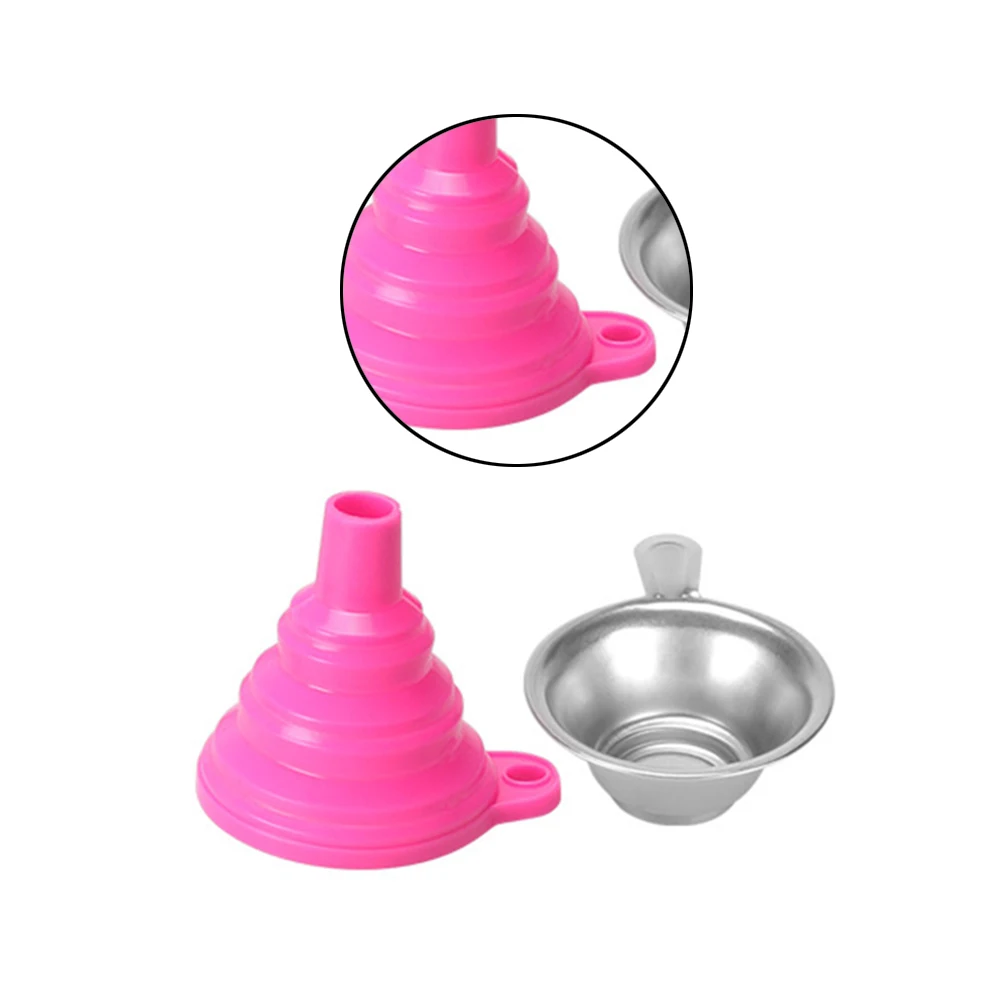 Resin Liquid Filter Funnel Metal UV Resin Filter Cup+Silicon Funnel New Funnel Gel Diamond Painting Tools Accessories