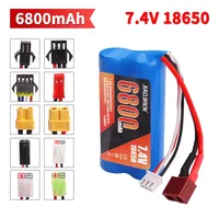 18650 7.4V 6800mah Lipo Battery for Q46 Wltoy 10428 12428/12423 X9115 144001 RC Car Spare Accessories 7.4V high capacity battery